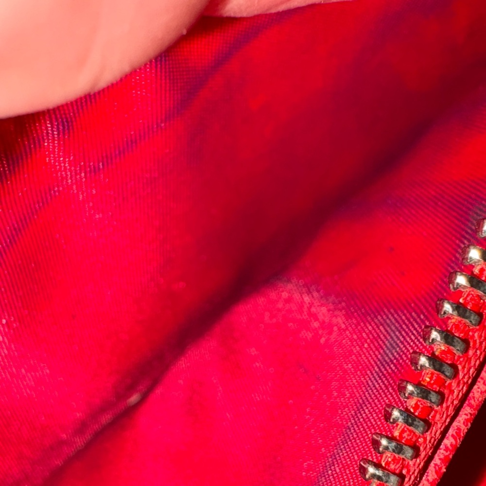 Dior Red Quilted Wallet with Charm - Picture 5 of 5